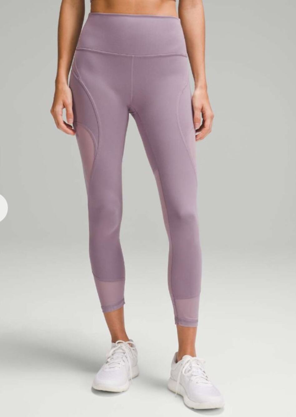 Lululemon Wunder Train Mesh Panel High-Rise Tight Leggings 25" Violet Verbena 6